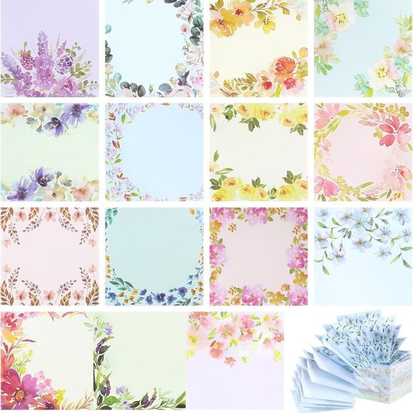 15 Pads Pop up Sticky Notes 3 x 3 Inch Floral Sticky Notes Refills Cute Sticky P - Picture 1 of 7